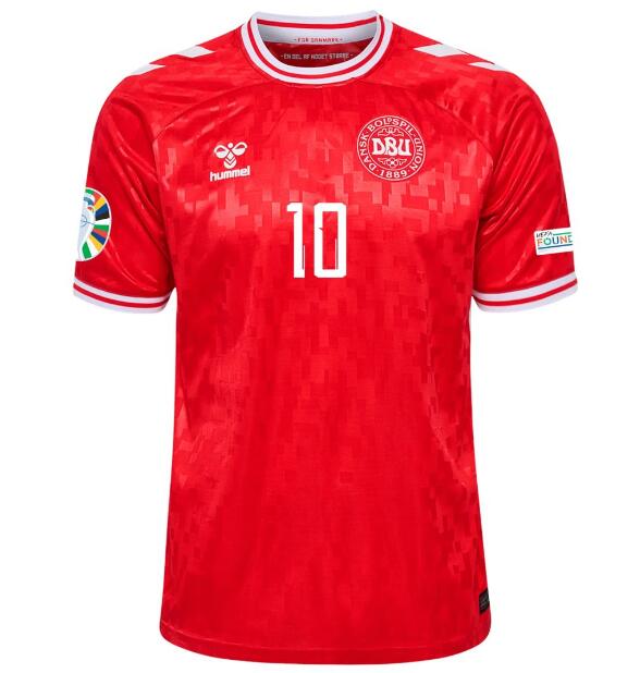 (image for) Eriksen #10 Denmark Home Jersey Euro 2024